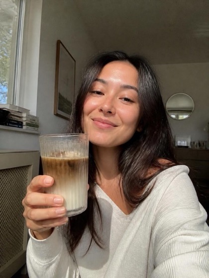 Mushroom hojicha shared by a customer