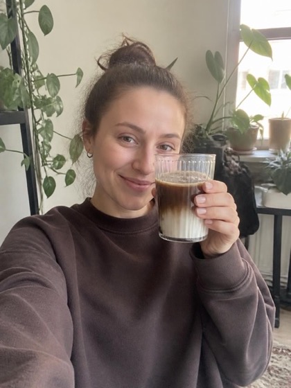 Mushroom hojicha shared by a customer